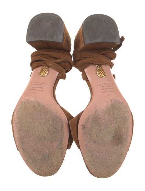 Aquazzura Suede Slingback Sandals