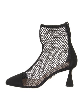 Aquazzura Mesh Mesh Accents Boots