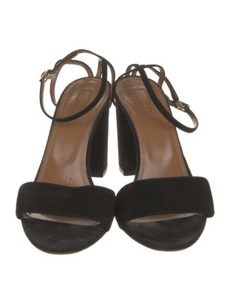 Aquazzura Suede Slingback Sandals