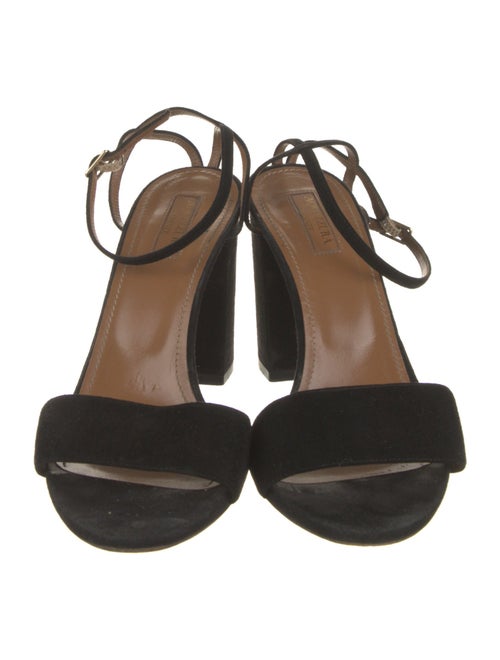 Aquazzura Suede Slingback Sandals