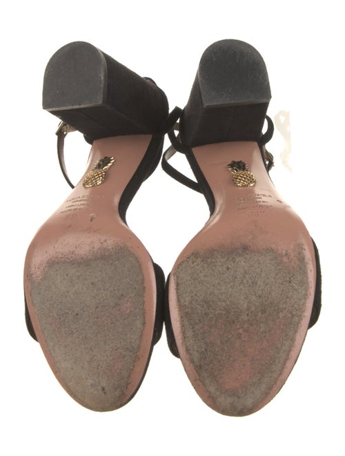 Aquazzura Suede Slingback Sandals