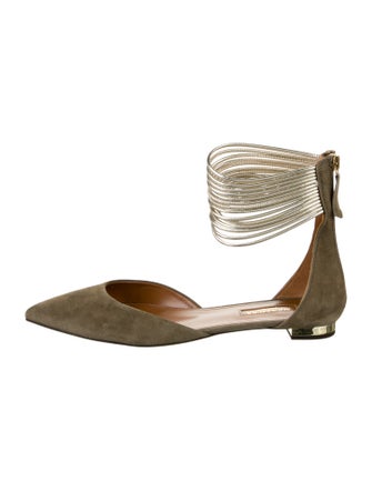 Aquazzura Suede Flats