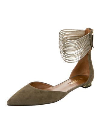 Aquazzura Suede Flats