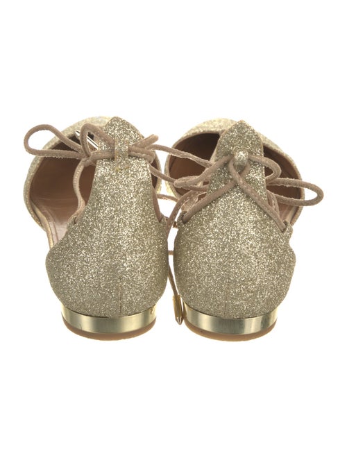 Aquazzura Glitter Glitter Accents Flats