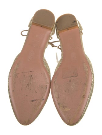 Aquazzura Glitter Glitter Accents Flats