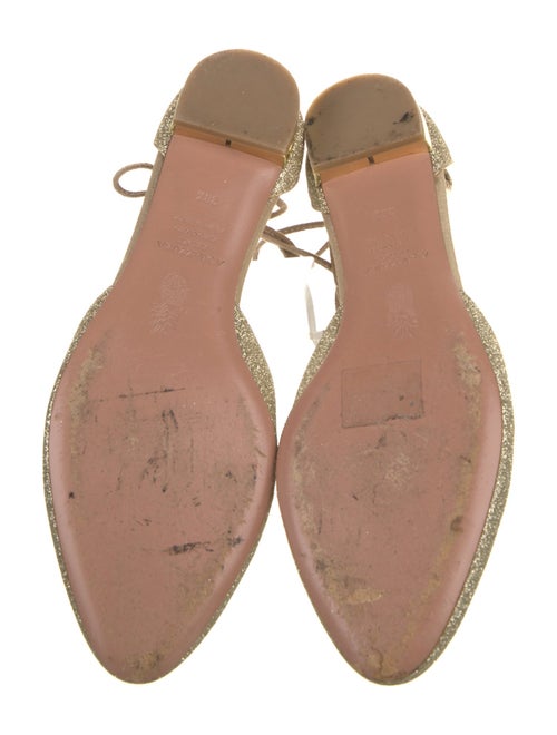 Aquazzura Glitter Glitter Accents Flats