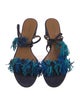 Aquazzura Suede Tassel Accents Sandals
