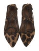 Aquazzura Ponyhair Animal Print Ballet Flats