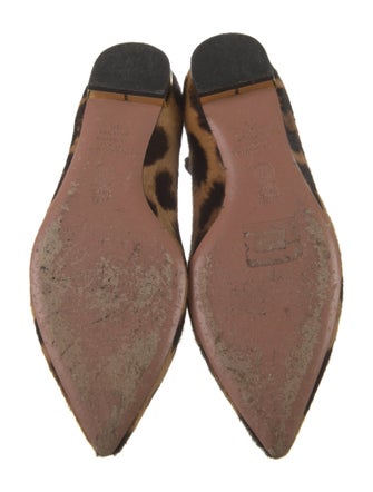 Aquazzura Ponyhair Animal Print Ballet Flats
