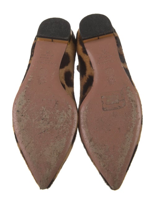 Aquazzura Ponyhair Animal Print Ballet Flats