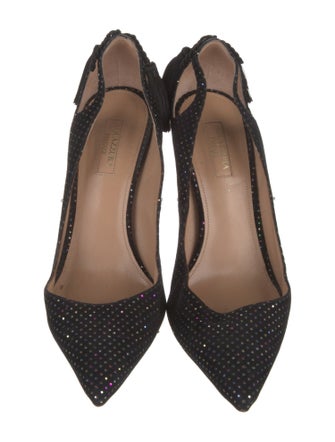 Aquazzura Suede Tassel Accents Pumps