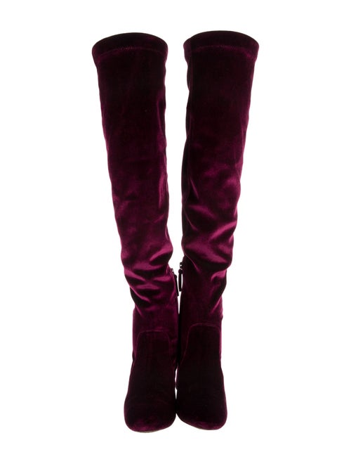Aquazzura Velvet Sock Boots