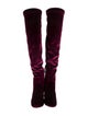 Aquazzura Velvet Sock Boots