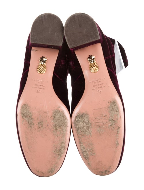 Aquazzura Velvet Sock Boots
