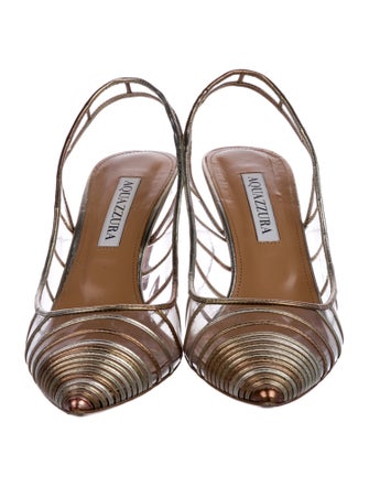 Aquazzura Leather Slingback Pumps