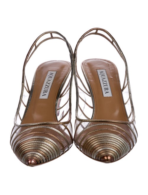 Aquazzura Leather Slingback Pumps