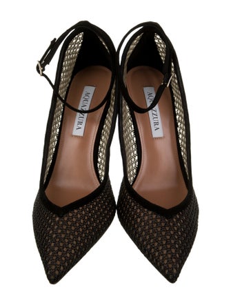 Aquazzura Mesh Accents Pumps