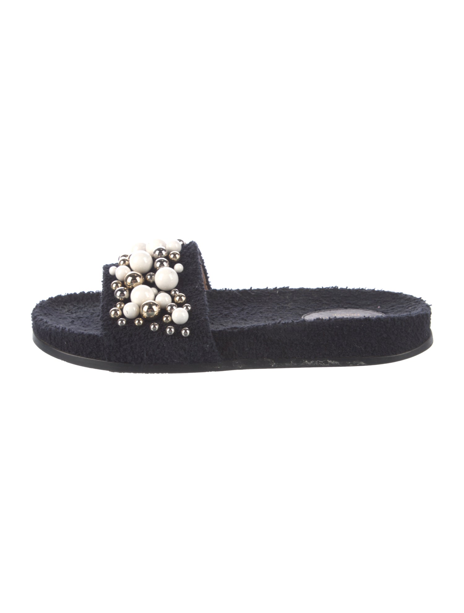Aquazzura Terry Cloth Slides