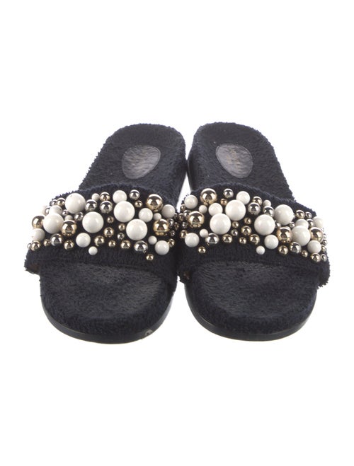 Aquazzura Terry Cloth Slides