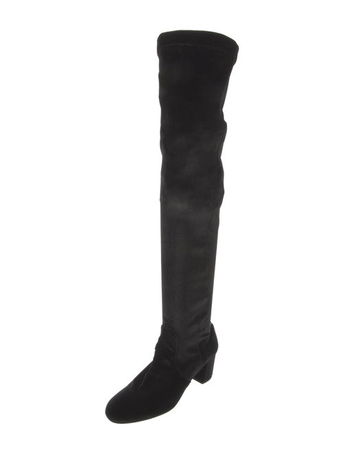 Aquazzura Velvet Sock Boots