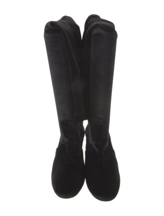 Aquazzura Velvet Sock Boots