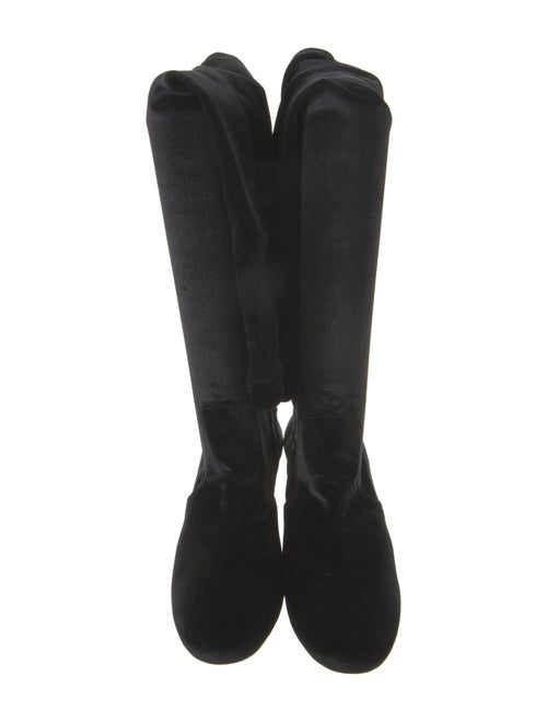 Aquazzura Velvet Sock Boots