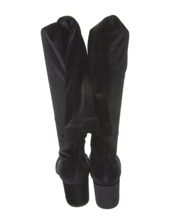 Aquazzura Velvet Sock Boots