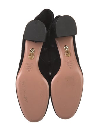 Aquazzura Velvet Sock Boots