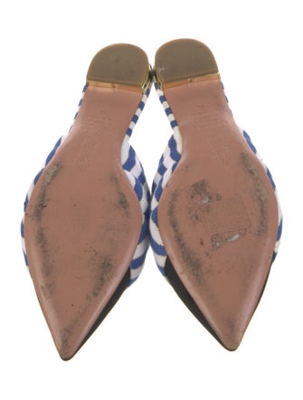 Aquazzura Canvas Printed Mules