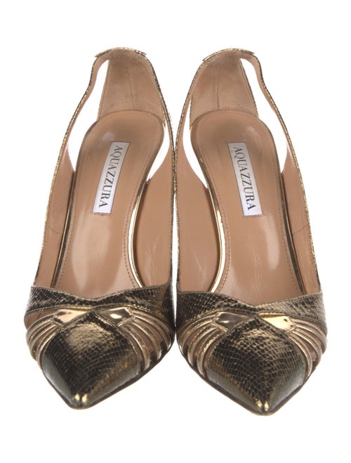Aquazzura Patent Leather Slingback Pumps