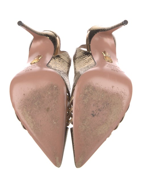 Aquazzura Patent Leather Slingback Pumps