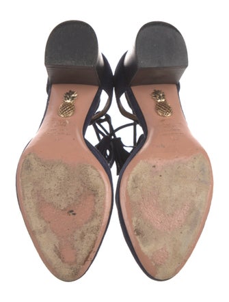 Aquazzura Suede D'Orsay Pumps