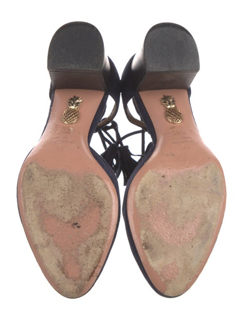 Aquazzura Suede D'Orsay Pumps