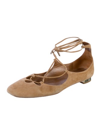 Aquazzura Suede Ballet Flats