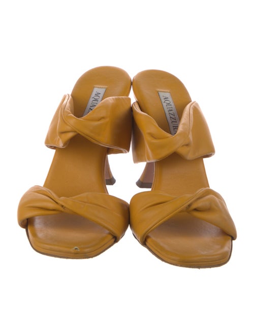 Aquazzura Leather Slides