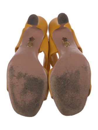 Aquazzura Leather Slides