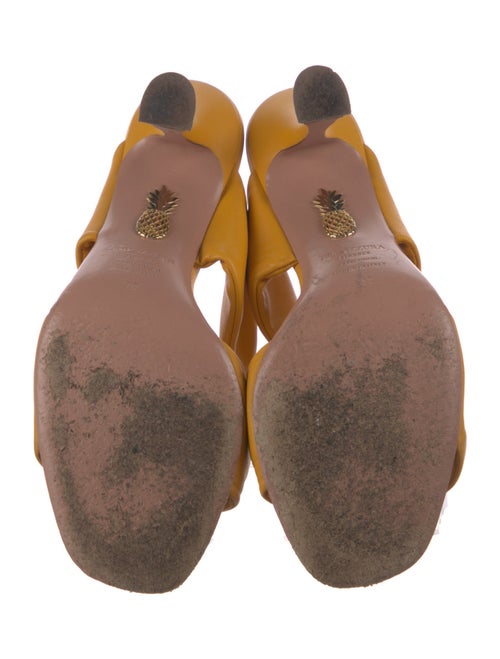 Aquazzura Leather Slides