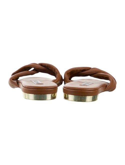 Aquazzura Leather Slides