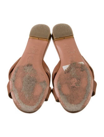 Aquazzura Leather Slides