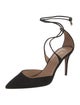 Aquazzura Suede D'Orsay Pumps
