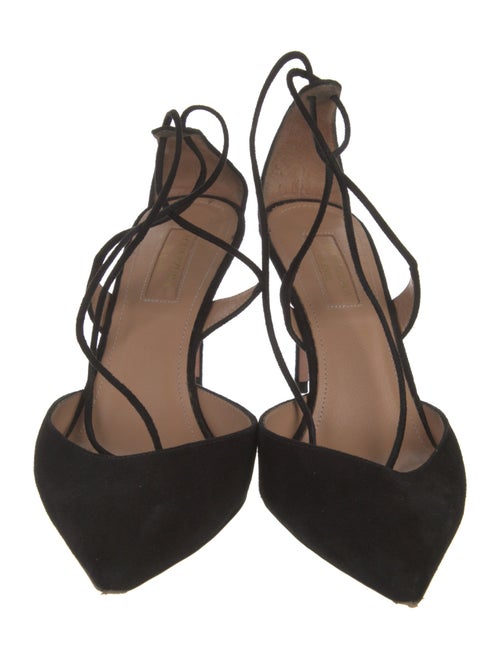 Aquazzura Suede D'Orsay Pumps
