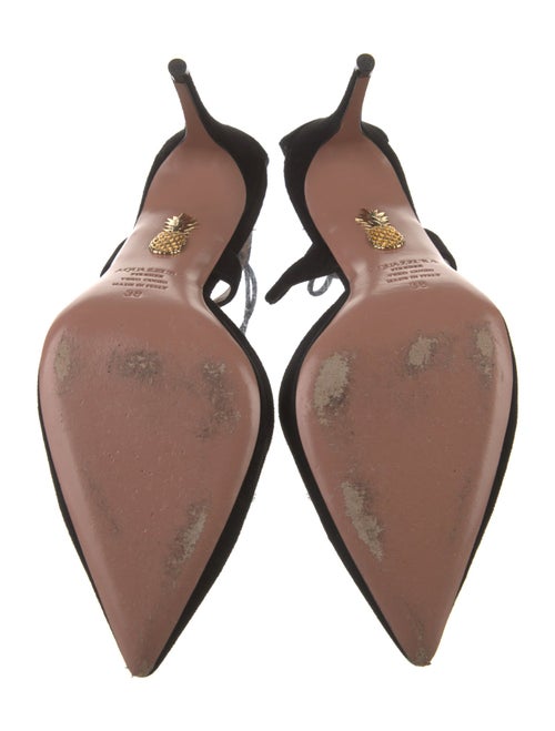 Aquazzura Suede D'Orsay Pumps