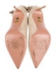 Aquazzura Suede Bow Accents Pumps