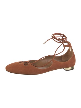 Aquazzura Suede Flats