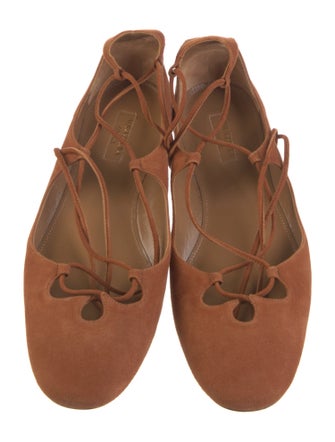 Aquazzura Suede Flats