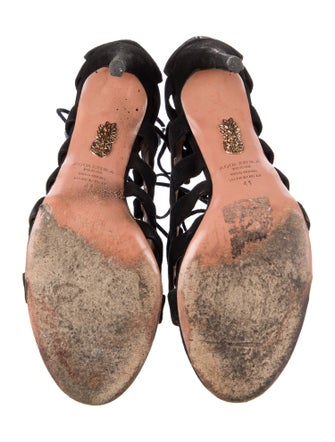 Aquazzura Suede Gladiator Sandals