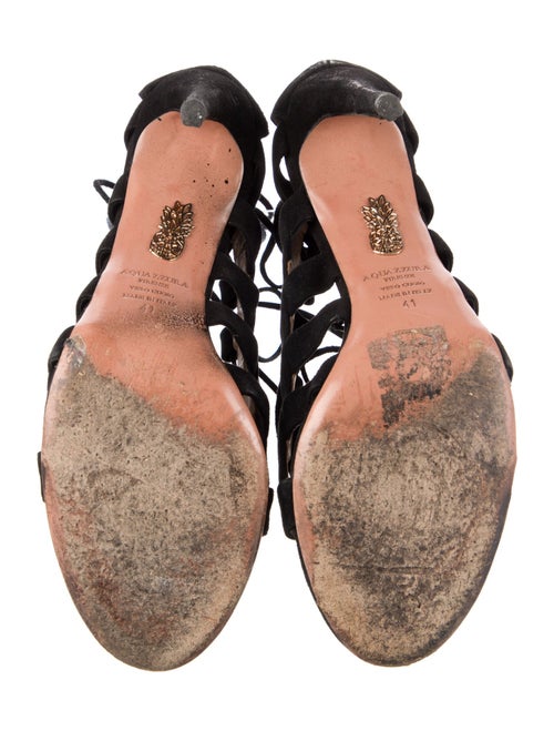 Aquazzura Suede Gladiator Sandals
