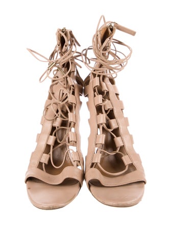 Aquazzura Leather Gladiator Sandals