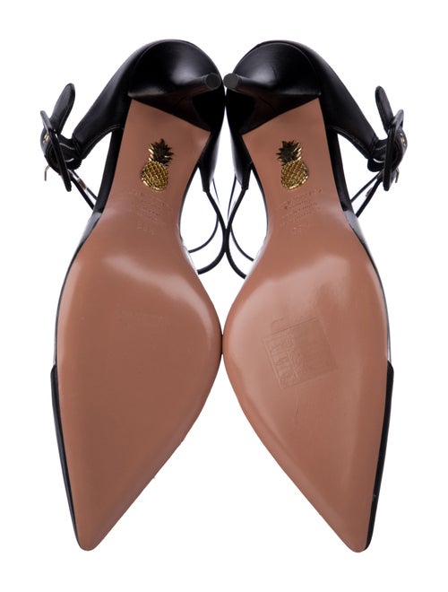 Aquazzura Leather Mules