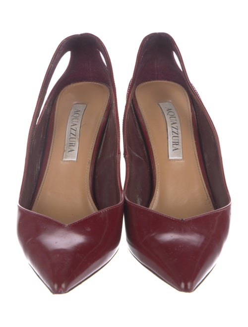 Aquazzura Patent Leather Slingback Pumps